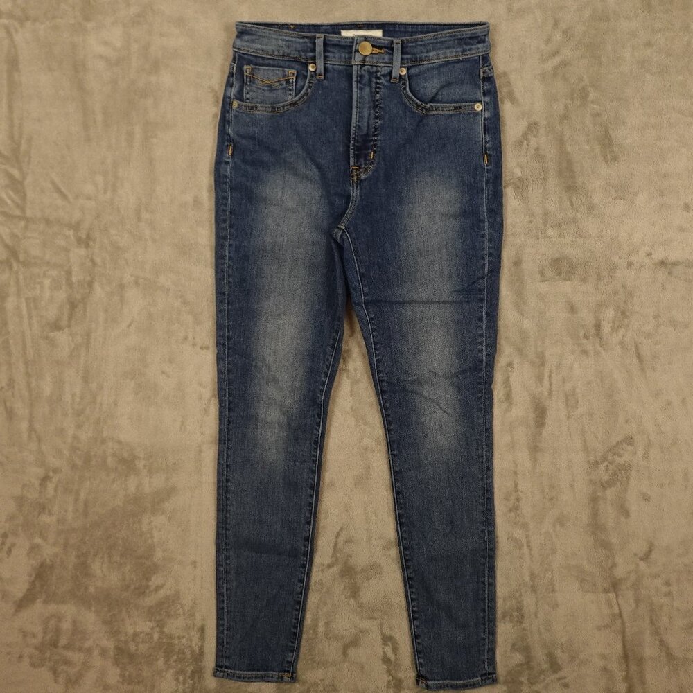 Revtown jeans high rise skinny women's‎ 27 blue denim semi stretch